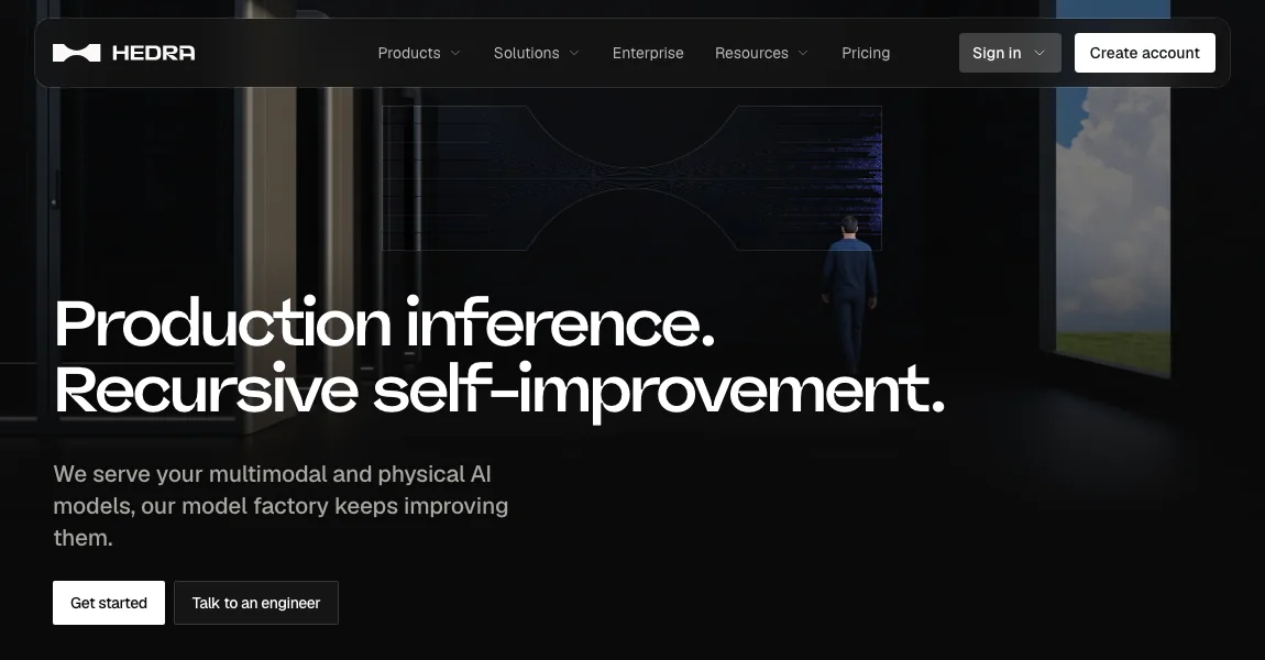 Hedra Character 3 official homepage screenshot